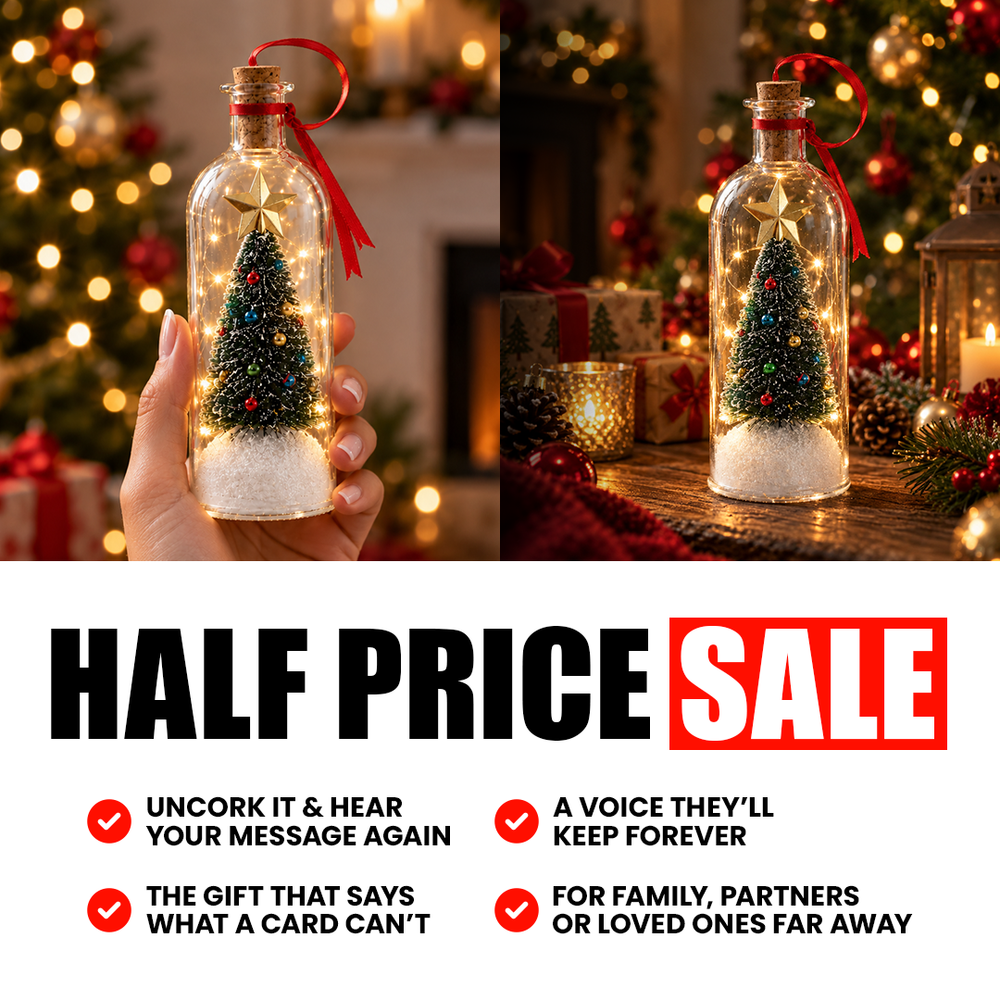 Festive voice message ornament design