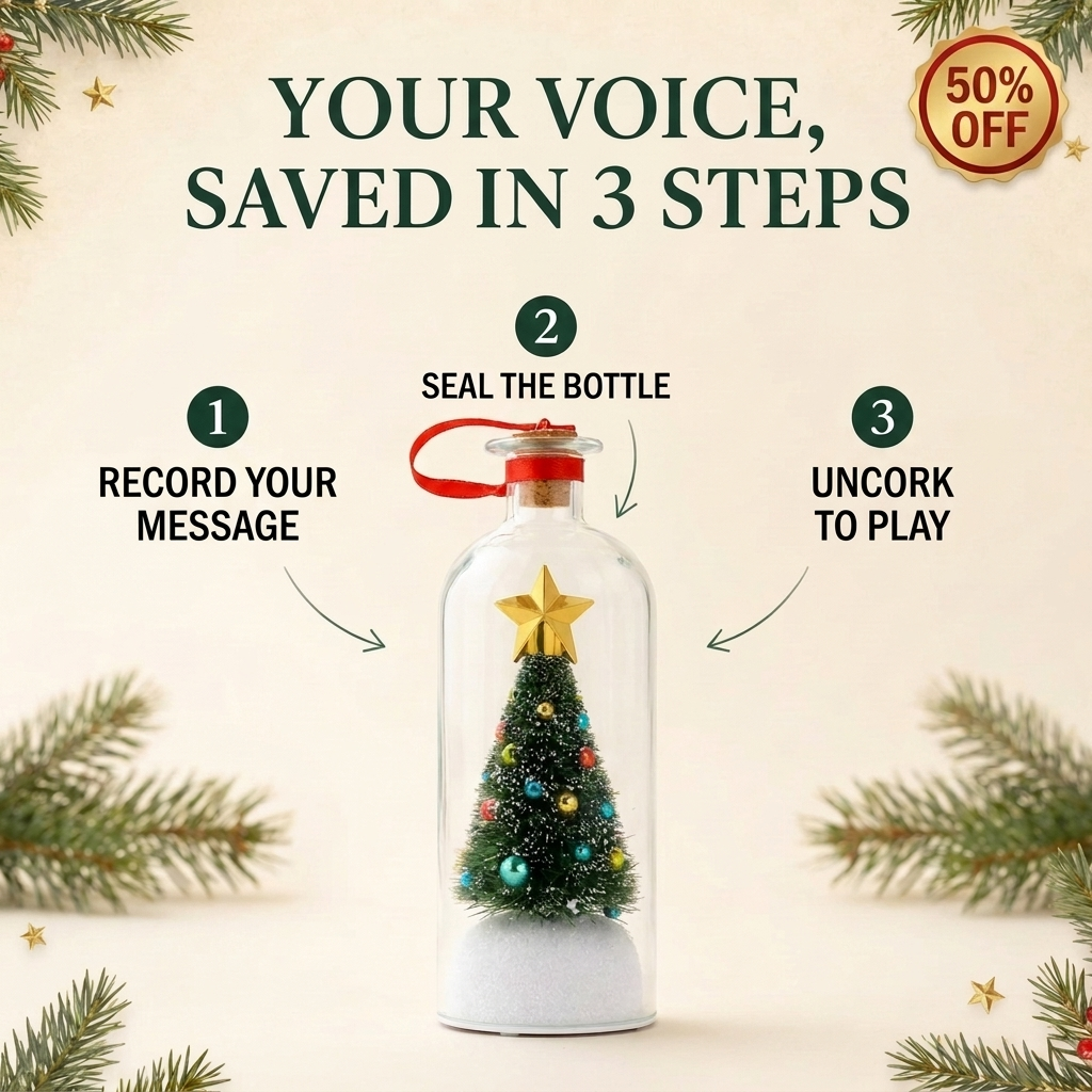 Voice message keepsake ornament